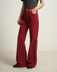 EP YAYING Red Slim Fit Pants