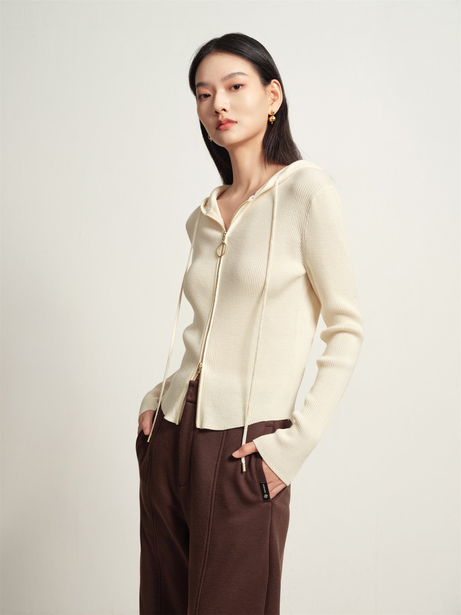 EP YAYING Wool Knitted Sweater