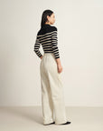 EP YAYING Beige Casual Trousers