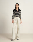 EP YAYING Beige Casual Trousers