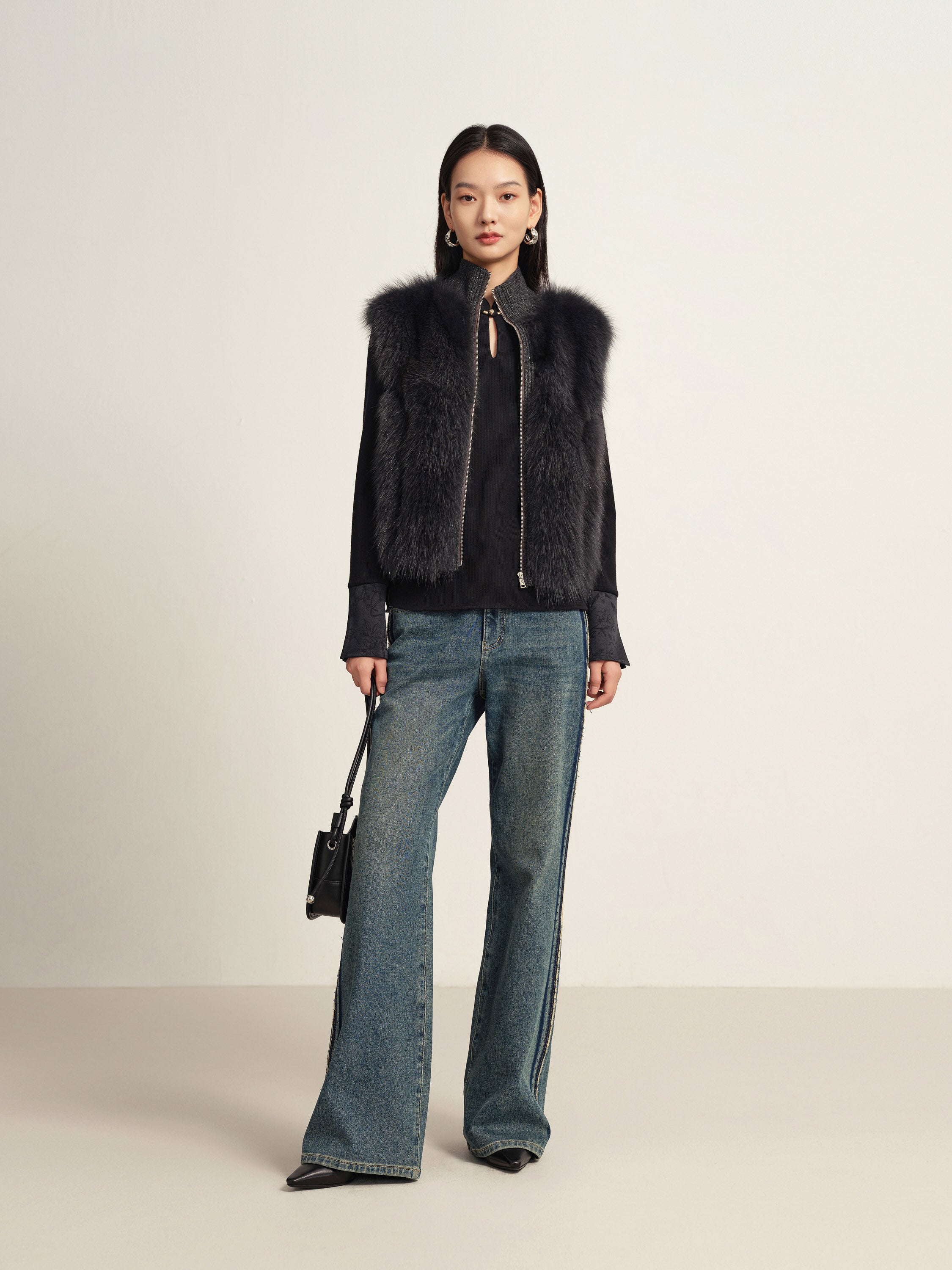 EP YAYING Black Structured Jacket