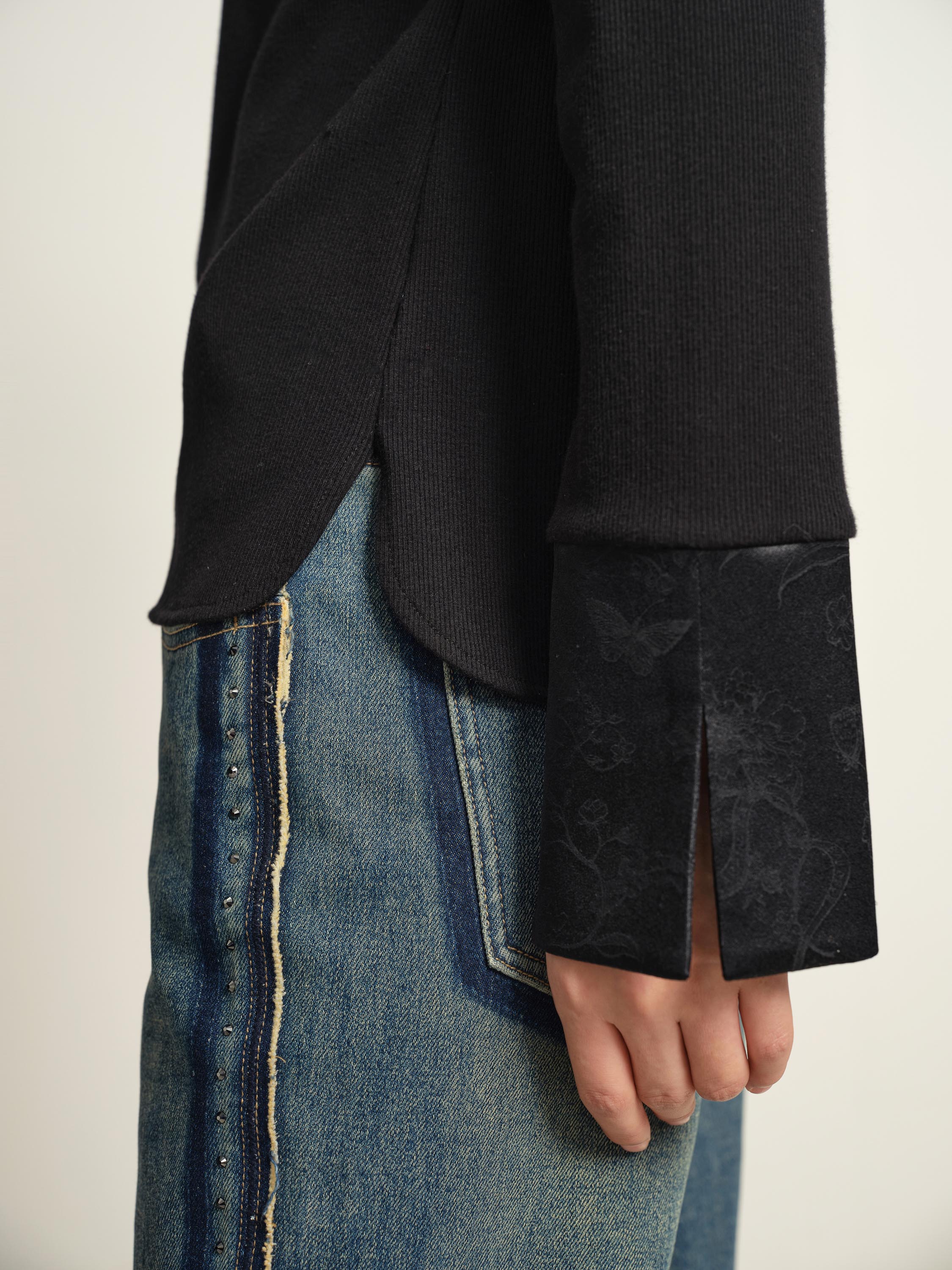 EP YAYING Black Structured Jacket
