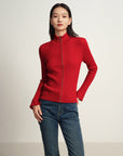 EP YAYING Red Knit Sweater
