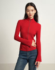 EP YAYING Red Knit Sweater