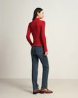 EP YAYING Red Knit Sweater