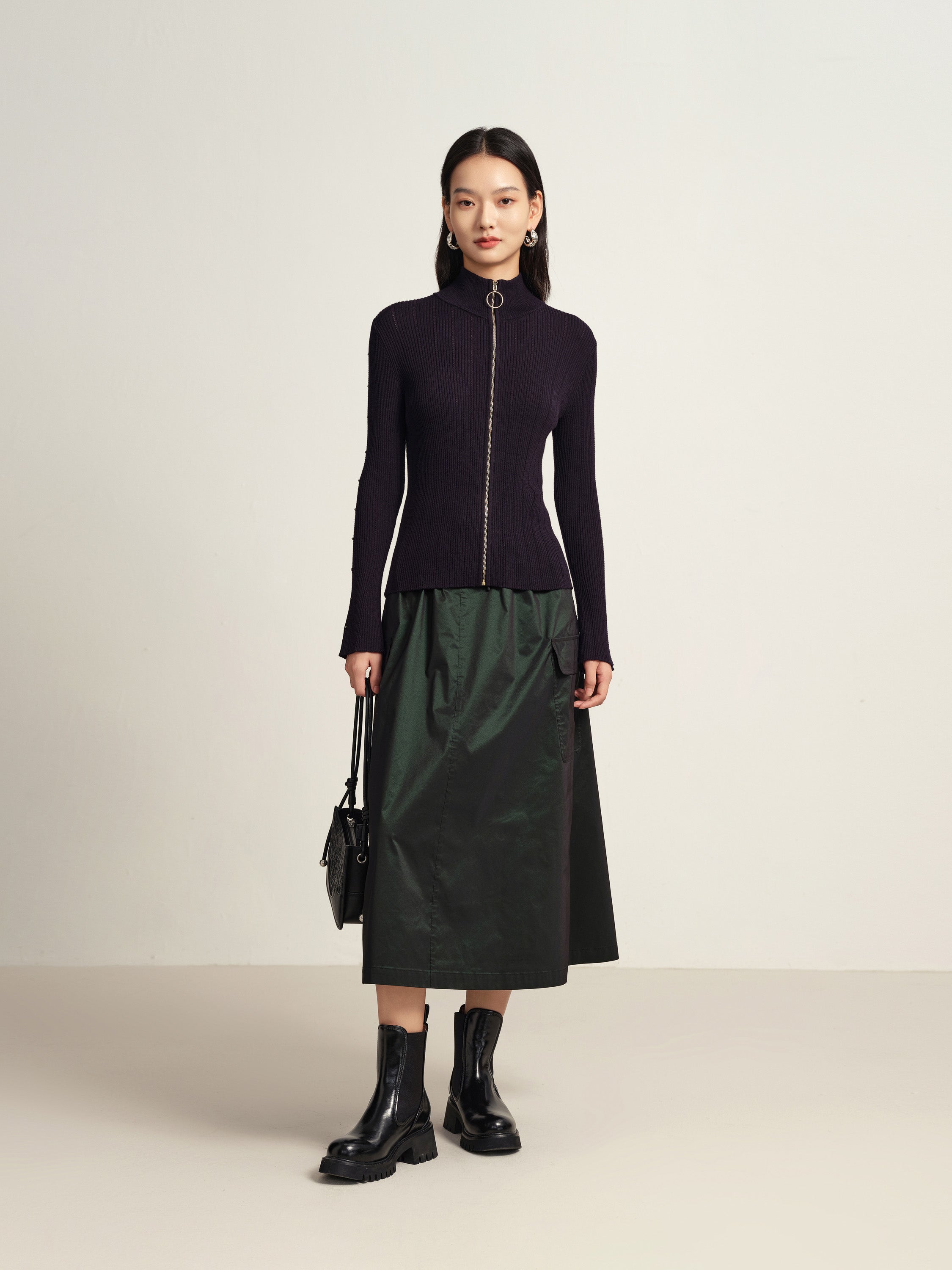EP YAYING Dark Purple Top