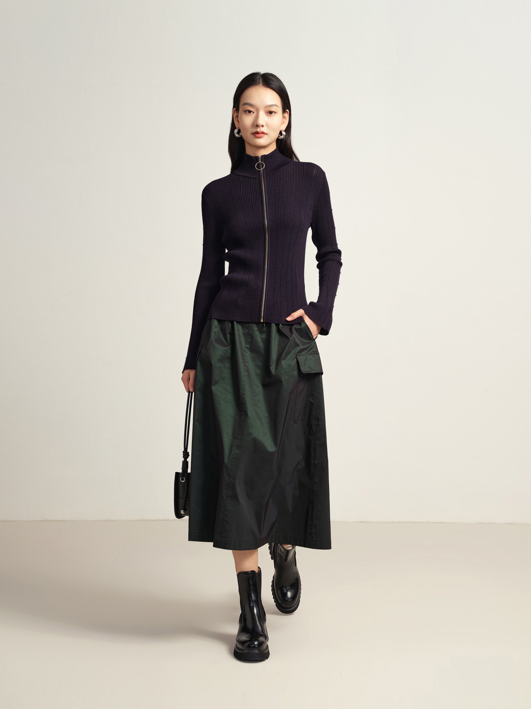 EP YAYING Dark Purple Top