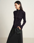 EP YAYING Dark Purple Top