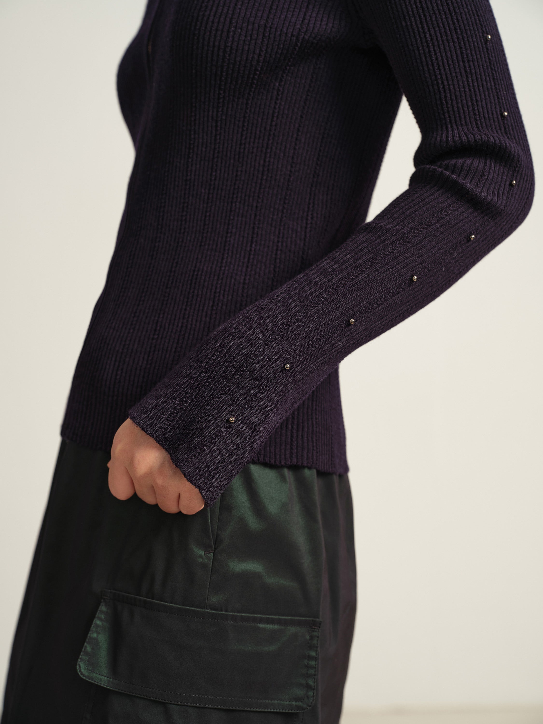 EP YAYING Dark Purple Top