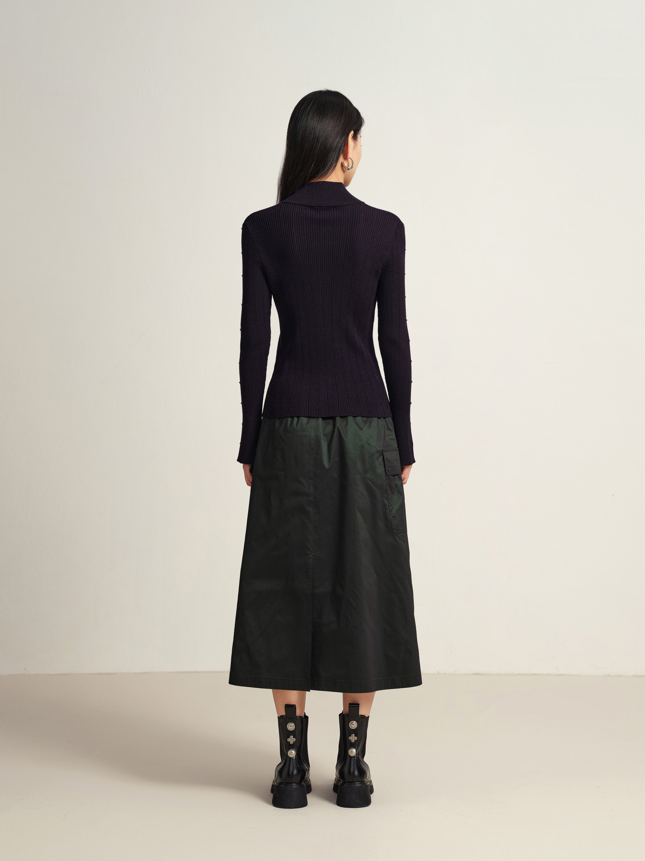 EP YAYING Dark Purple Top