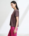 EP YAYING Cotton graphic short-sleeve T-shirt