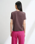 EP YAYING Cotton graphic short-sleeve T-shirt