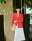 YAYING Mulberry Silk Lapel Shirt EPKAS2101AR