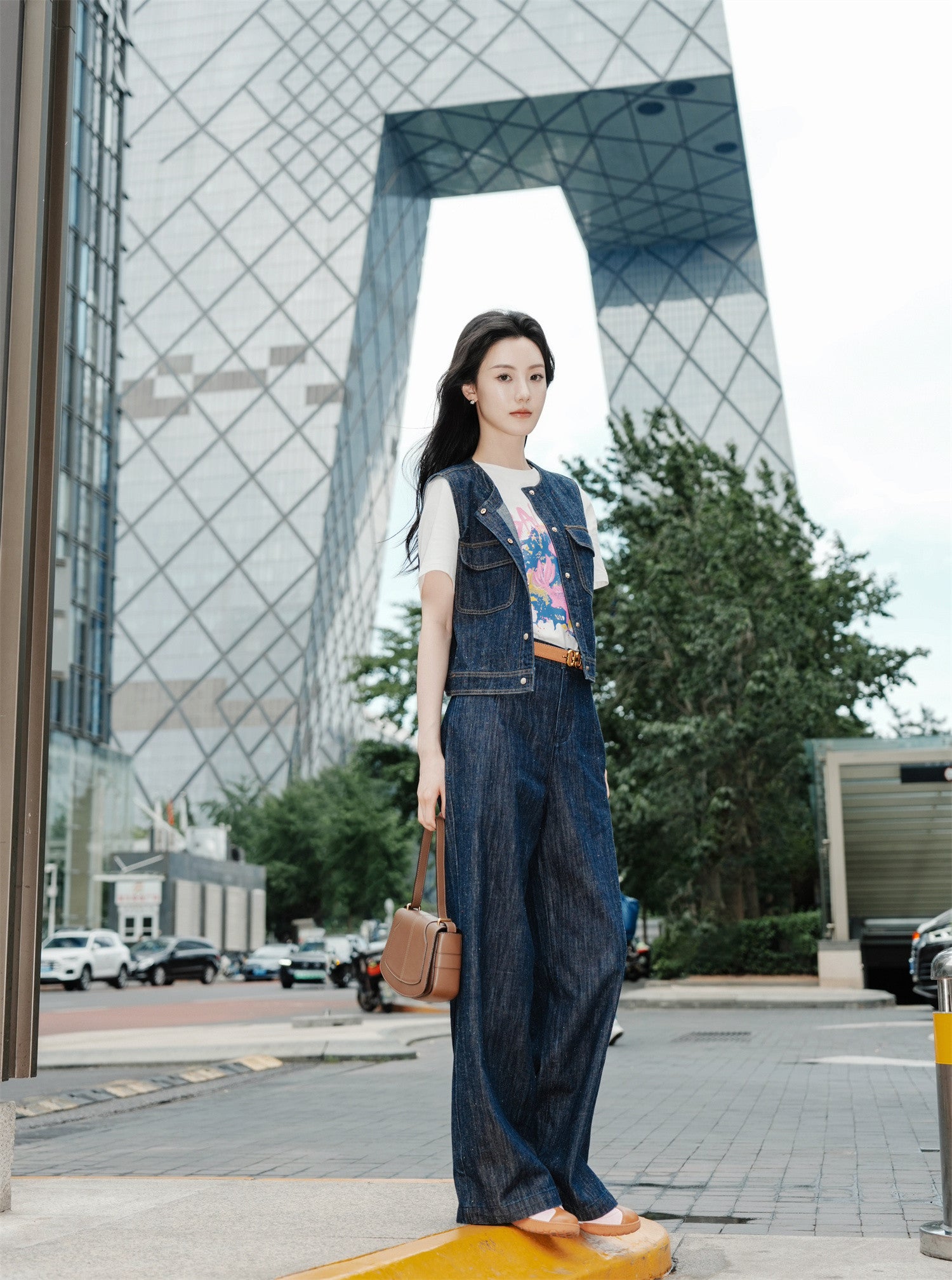 EP YAYING Designer Denim Vest EGKADJ001AZ