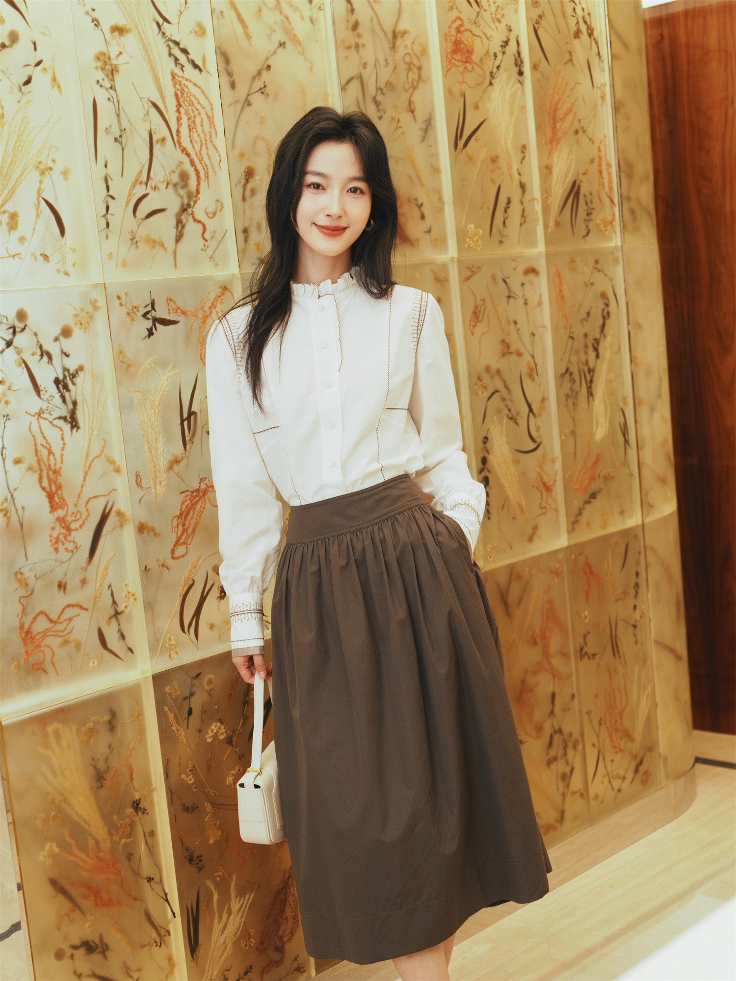 EP YAYING Pure Cotton A-Line Skirt EGKAC3416AC