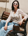 EP YAYING Classic Tweed-Style Knit Cardigan Jacket EGKAA1221AW
