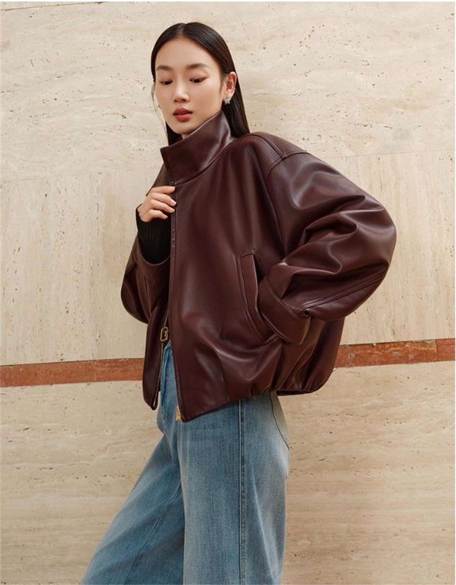 YAYING Vintage Faux Shearling Jacket EPKAP1240AL