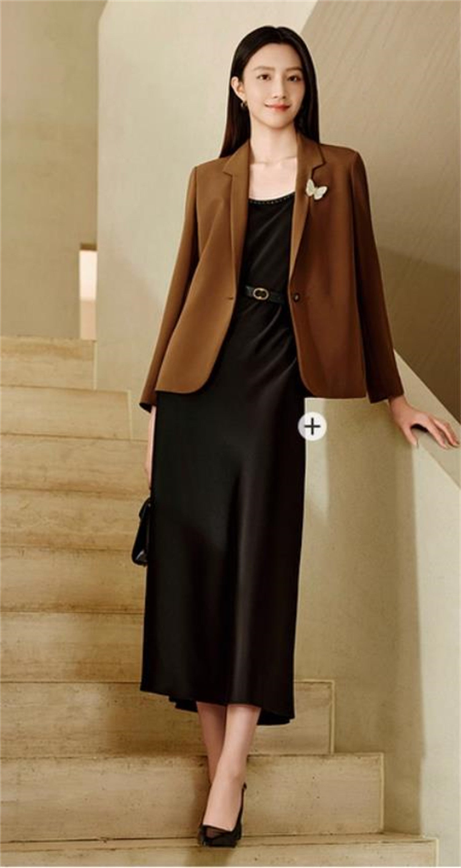 YAYING Silk Waist-Fitted Jacket EPKAS1106AK