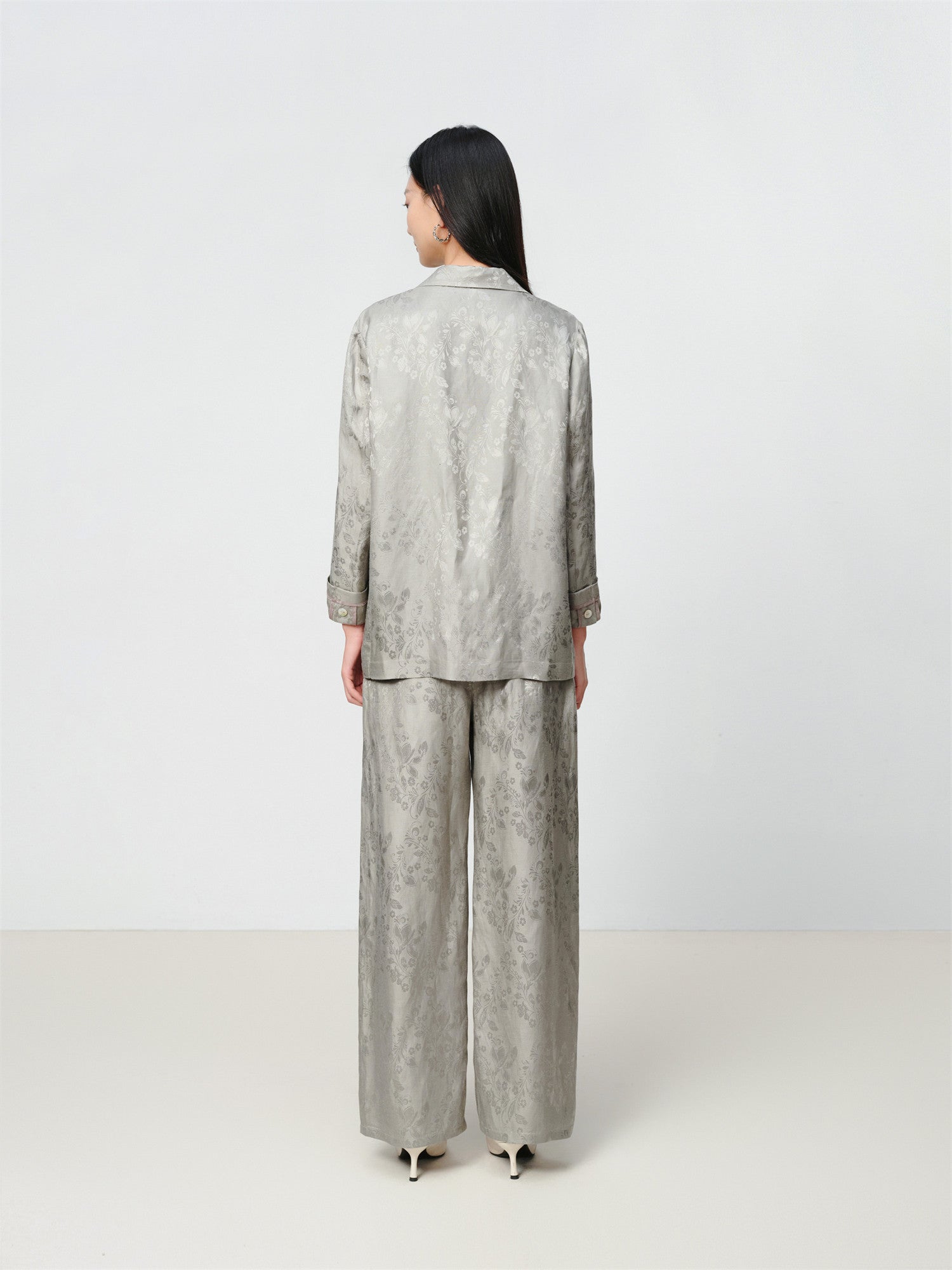 EP YAYING Jacquard Linen Blazer EGKEH1135AC