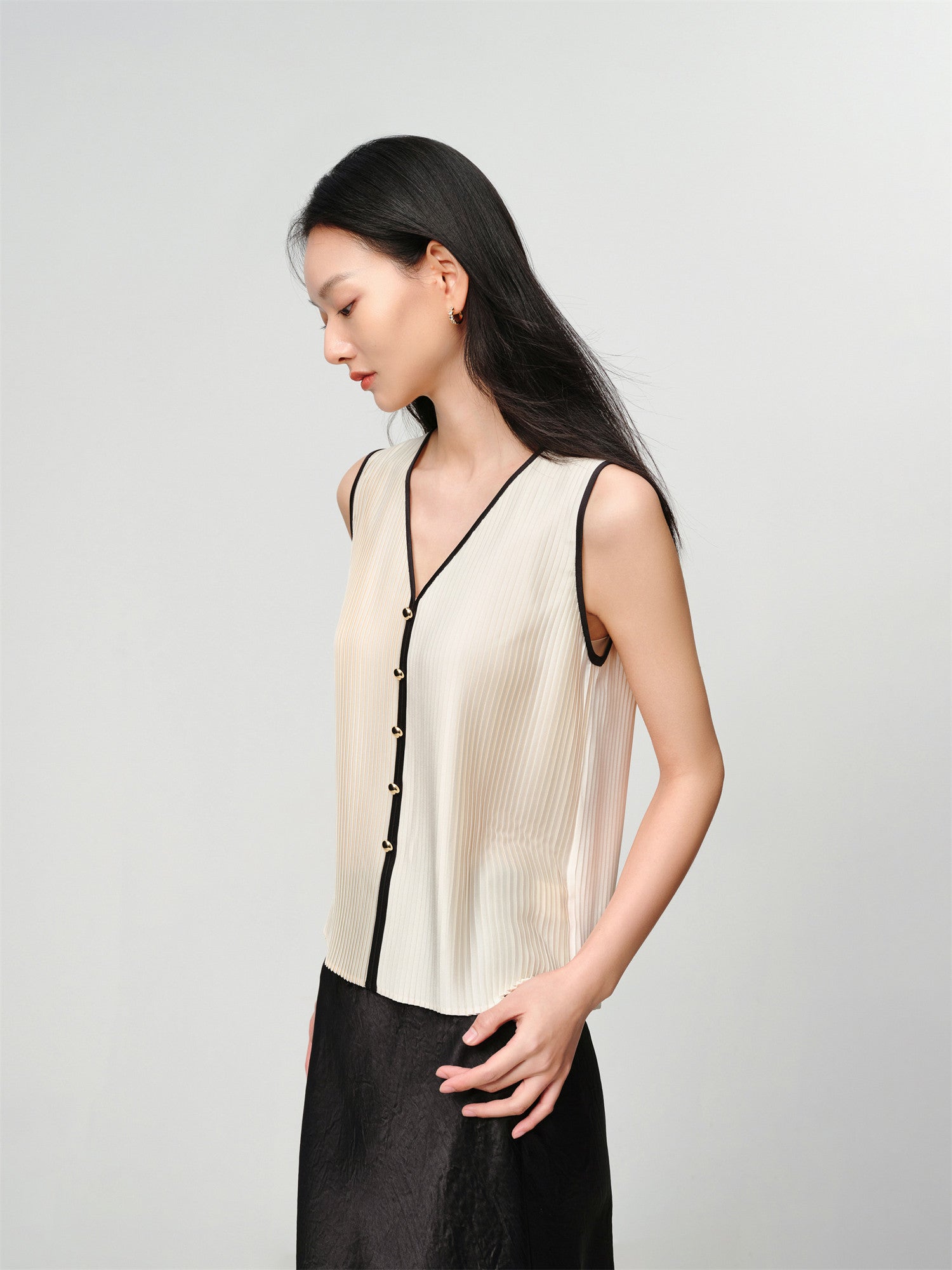 EP YAYING Pleated Vest EGKPA5107AM