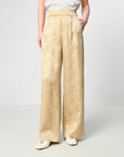 EP YAYING Mulberry Silk Wide-Leg Pants