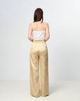 EP YAYING Mulberry Silk Wide-Leg Pants