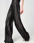 EP YAYING Black Relaxed-Fit Straight-Leg Pants Casual Pants