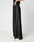 EP YAYING Black Relaxed-Fit Straight-Leg Pants Casual Pants