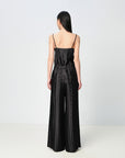 EP YAYING Black Relaxed-Fit Straight-Leg Pants Casual Pants