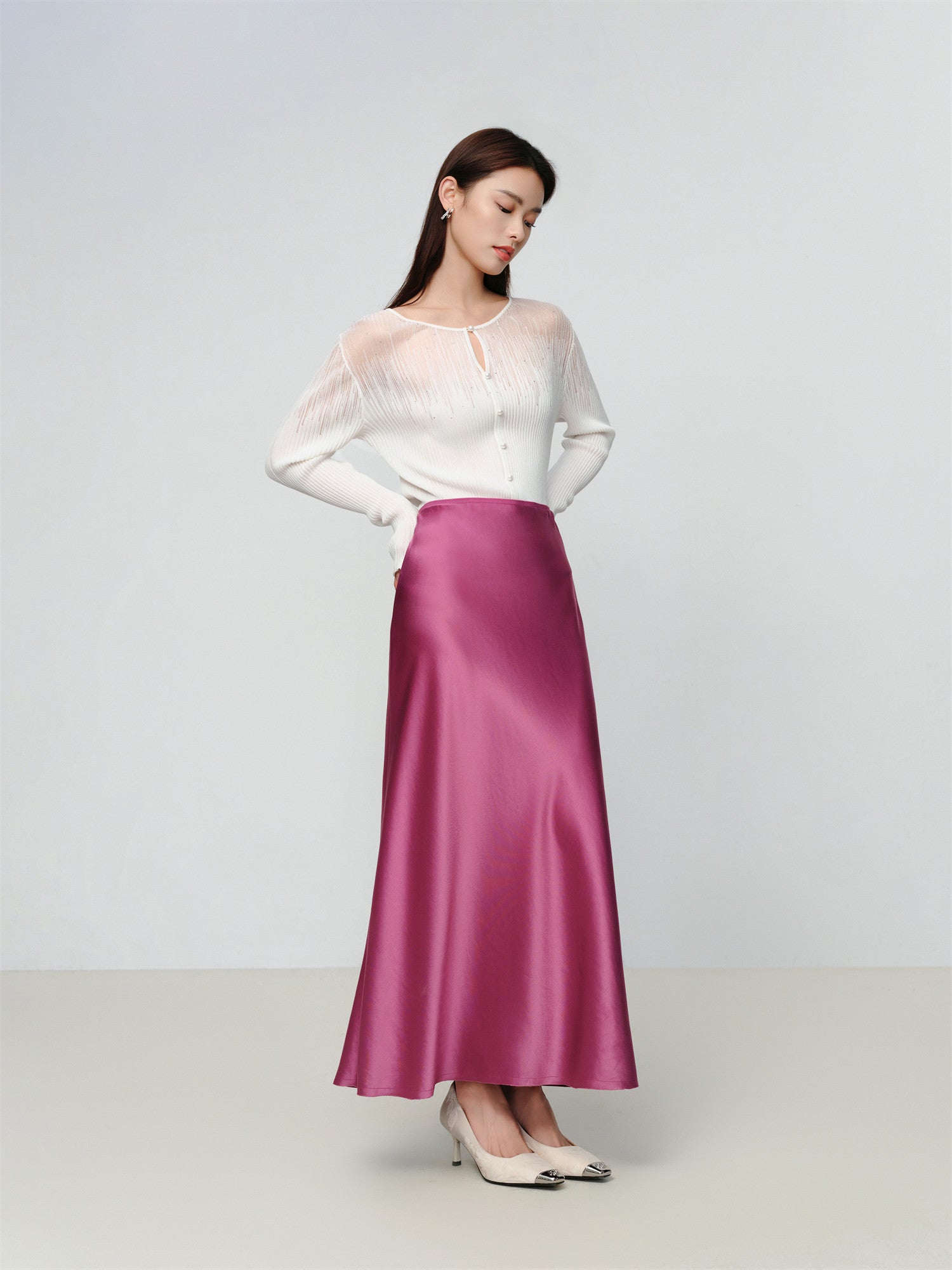 EP YAYING Acetate Mermaid Skirt EGKPT3317AP
