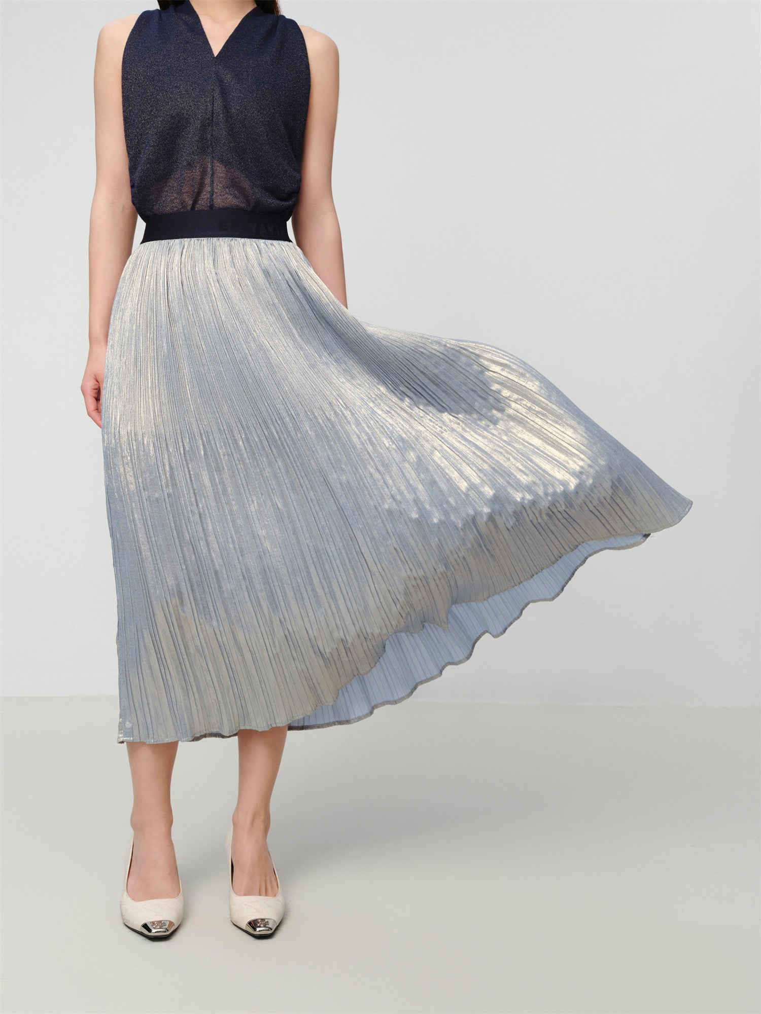 EP YAYING A-Line Pleated Skirt EGKEA3417AB