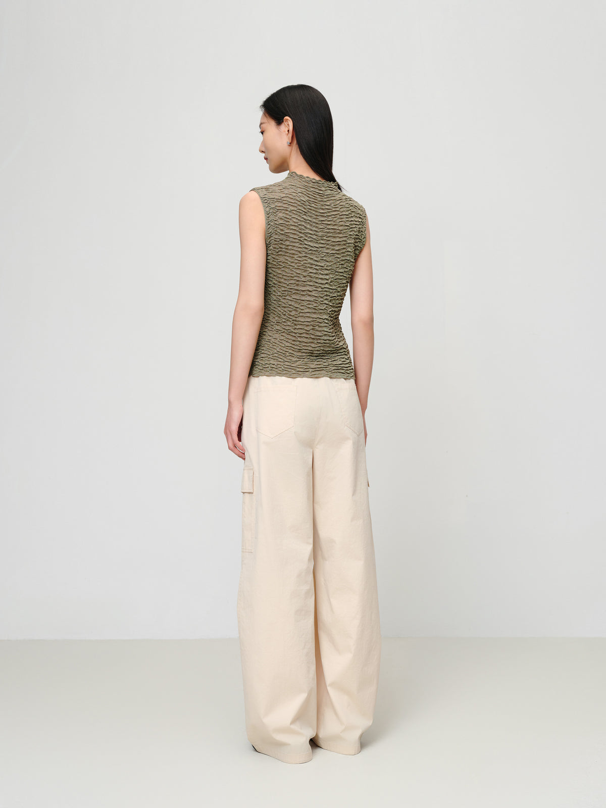 EP YAYING Slim-Fit Turtleneck Sleeveless Base Layer Top