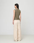 EP YAYING Slim-Fit Turtleneck Sleeveless Base Layer Top