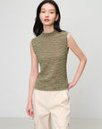 EP YAYING Slim-Fit Turtleneck Sleeveless Base Layer Top