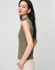 EP YAYING Slim-Fit Turtleneck Sleeveless Base Layer Top