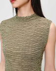 EP YAYING Slim-Fit Turtleneck Sleeveless Base Layer Top