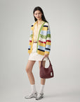 EP YAYING Cashmere blend V-neck long Cardigan Sweater