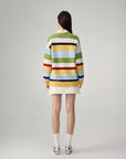 EP YAYING Cashmere blend V-neck long Cardigan Sweater