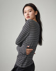 EP YAYING Merino Wool Long Sleeve Top