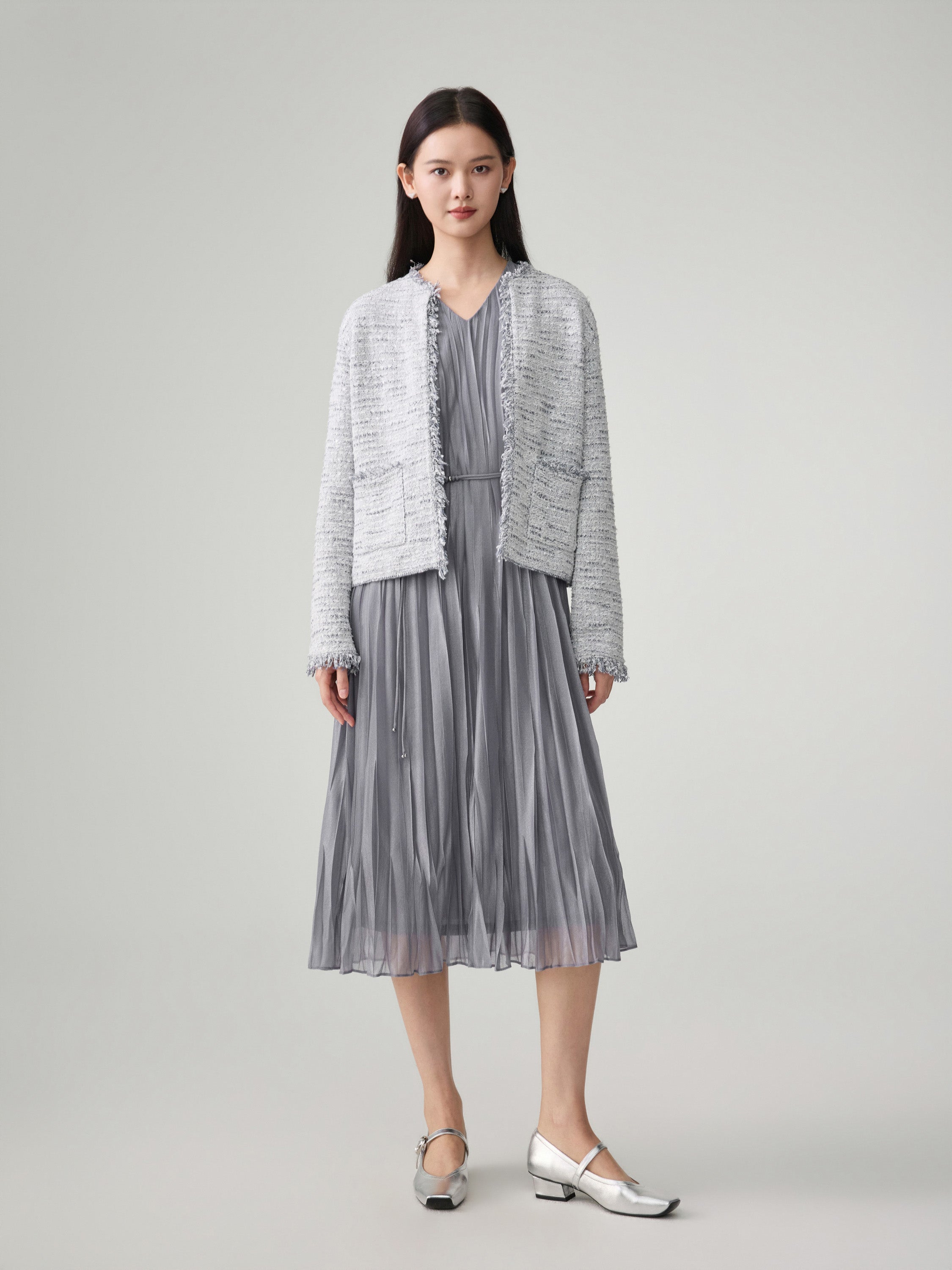 EP YAYING Elegant V-Neck Dress