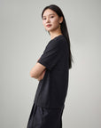 EP YAYING Soft Warm Pure Wool Floral Knitted Top