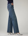 EP YAYING Washed Cotton Denim Jeans