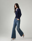 EP YAYING Washed Cotton Denim Jeans