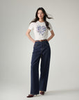 EP YAYING High-Waisted Straight Leg Jeans