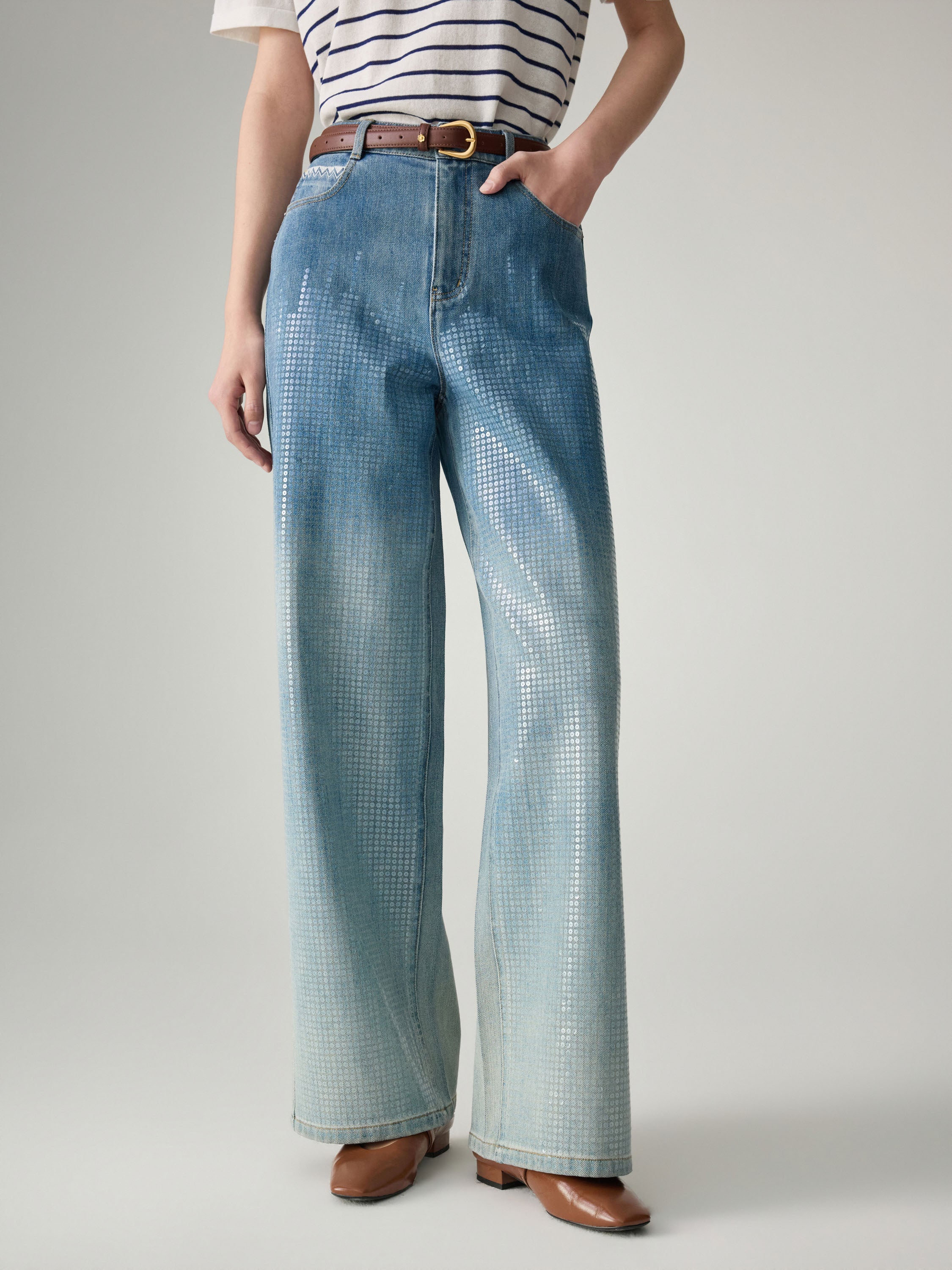 EP YAYING Wide-Leg Jeans