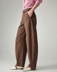 EP YAYING Cotton Wide-leg Pants