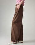 EP YAYING Cotton Wide-leg Pants