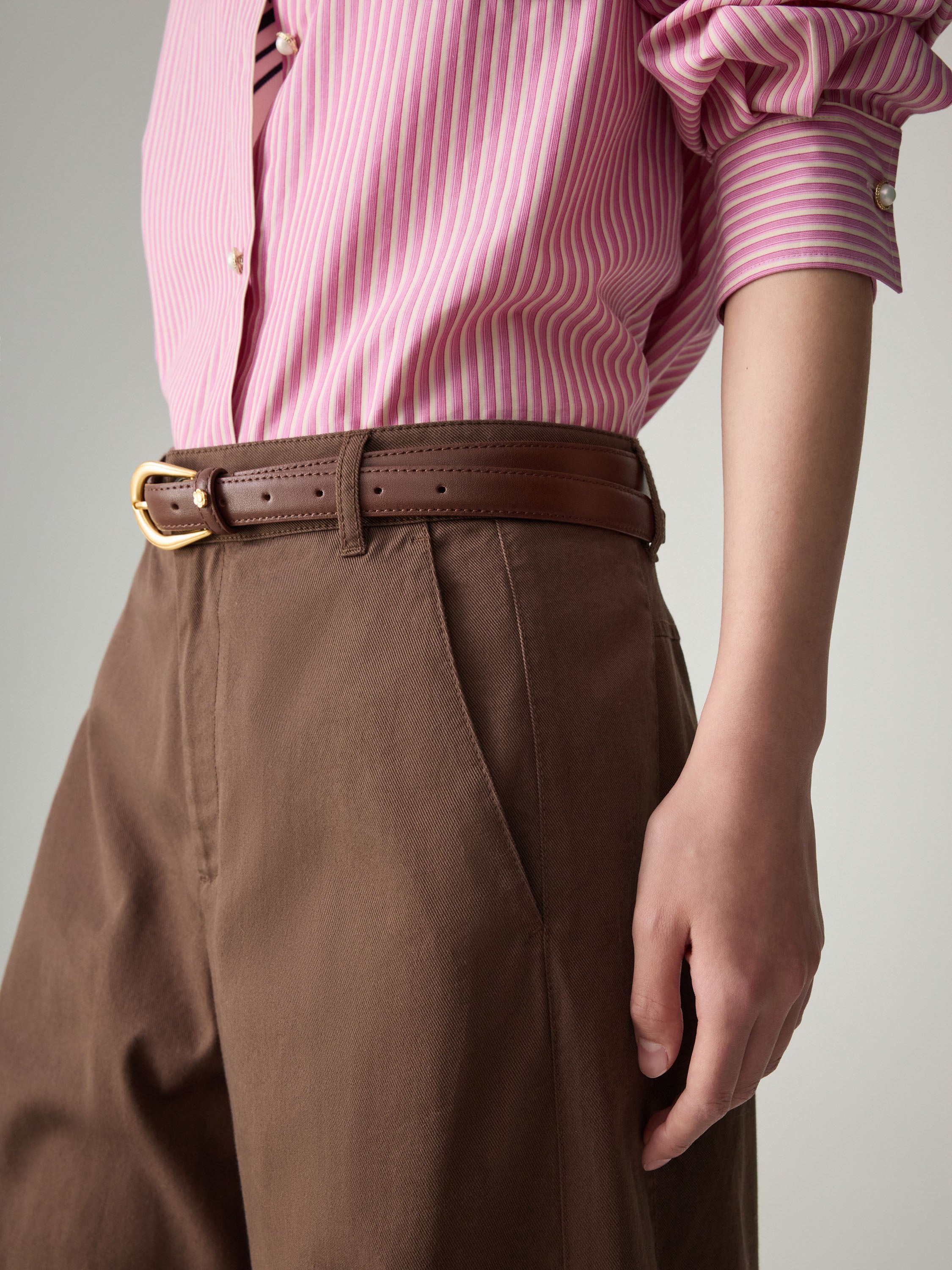 EP YAYING Cotton Wide-leg Pants