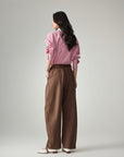 EP YAYING Cotton Wide-leg Pants