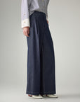 EP YAYING Relaxed High-Waisted Denim Straight-Leg Pants